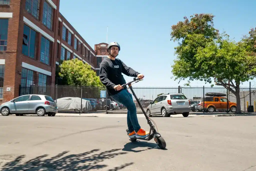 Best Electric Scooter Deals on Prime Day 2025: Top Deals & Expert Picks 8 Segway F2 Pro electric scooter mitchelle cornering